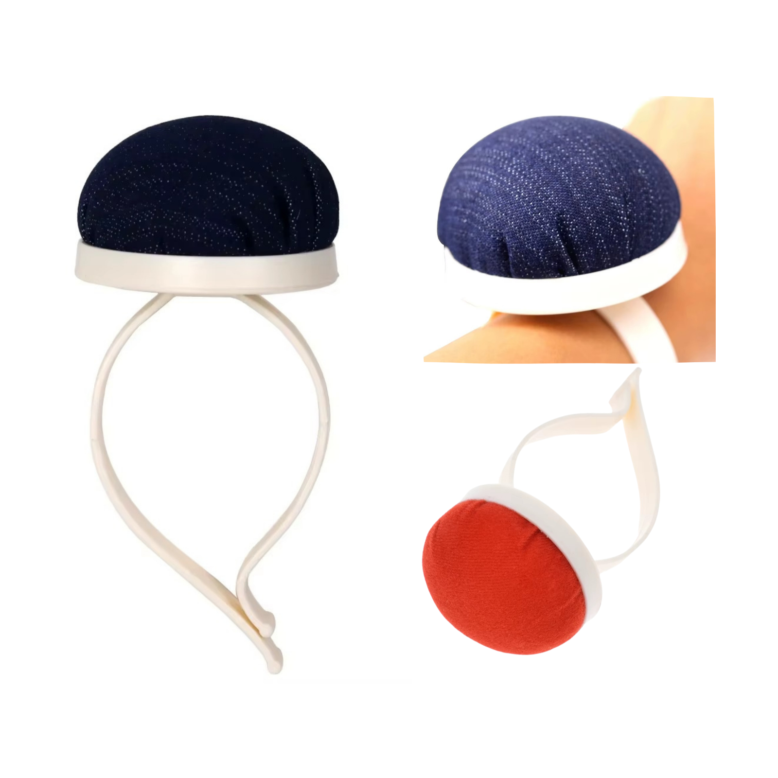 Beige & Brown Minimalist Photo Collage (1) Bracelet Port Epingle Plastique - الصورة 1