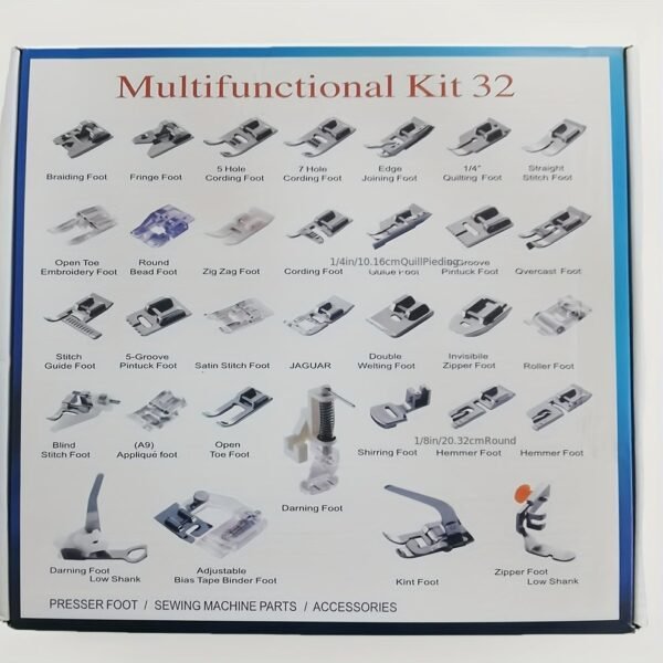 Kit Pied de Biche Pour Machine Portative 32PCS