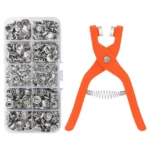 Pince Bouton Cerceau Simple Plastique Avce Bouton