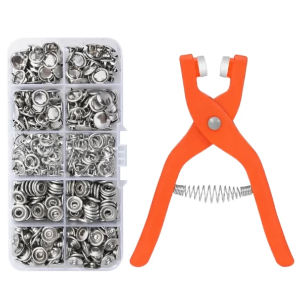 Pince Bouton Cerceau Simple Plastique Avce Bouton