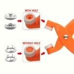 ⁦Pince Bouton Cerceau Simple Plastique Avce Bouton⁩ - الصورة ⁦7⁩