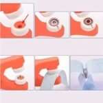 ⁦Pince Bouton Cerceau Simple Plastique Avce Bouton⁩ - الصورة ⁦3⁩