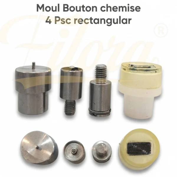 Moule Bouton Pression Metal pour Kamiss Rectangle